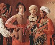 Georges de La Tour The Fortune Teller Sweden oil painting reproduction